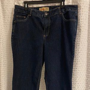 JMS dark wash denim jeans, size 20W